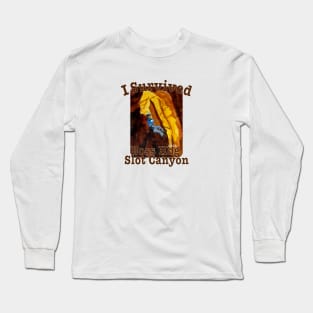 I Survived Boss Hog Slot Canyon, Utah Long Sleeve T-Shirt